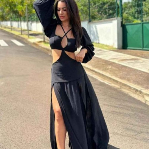 209380 TOPTAN SİYAH ELBİSE toptan bayan giyim