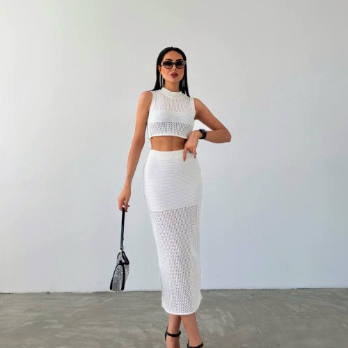 209761 TOPTAN BEYAZ ETEK TAKIM toptan bayan giyim