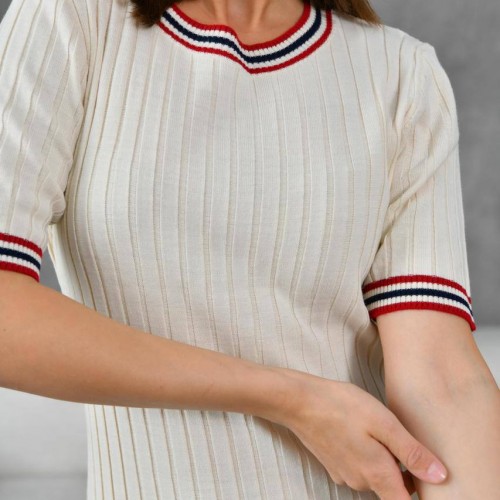 209771 TOPTAN BEYAZ ELBİSE toptan bayan giyim