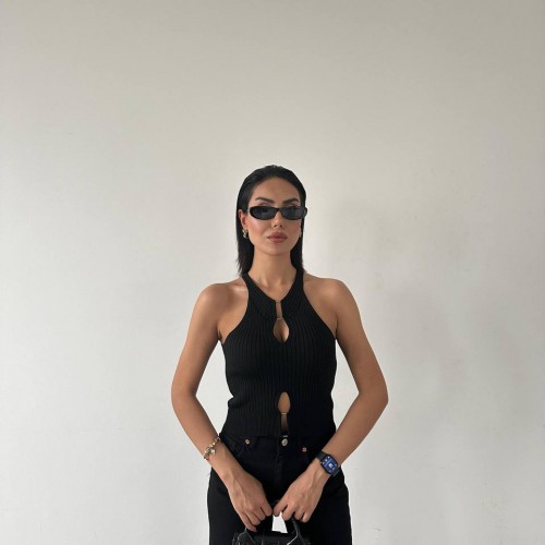 209777 TOPTAN SİYAH BLUZ toptan bayan giyim