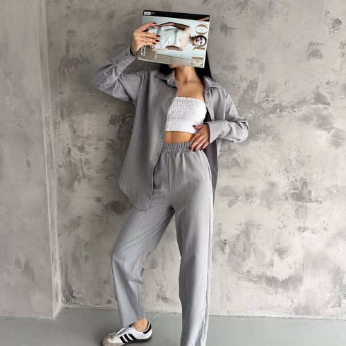 209833 TOPTAN GRİ PANTOLON TAKIM 209833 TOPTAN GRİ PANTOLON TAKIM toptan bayan giyim