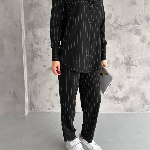 209834 TOPTAN SİYAH PANTOLON TAKIM 209834 TOPTAN SİYAH PANTOLON TAKIM toptan bayan giyim