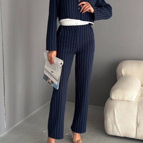 209838 TOPTAN LACİVERT PANTOLON TAKIM 209838 TOPTAN LACİVERT PANTOLON TAKIM toptan bayan giyim