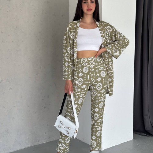 209869 TOPTAN DESENLİ PANTOLON TAKIM 209869 TOPTAN DESENLİ PANTOLON TAKIM toptan bayan giyim