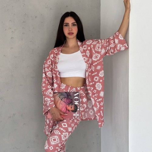 209870 TOPTAN DESENLİ PANTOLON TAKIM 209870 TOPTAN DESENLİ PANTOLON TAKIM toptan bayan giyim