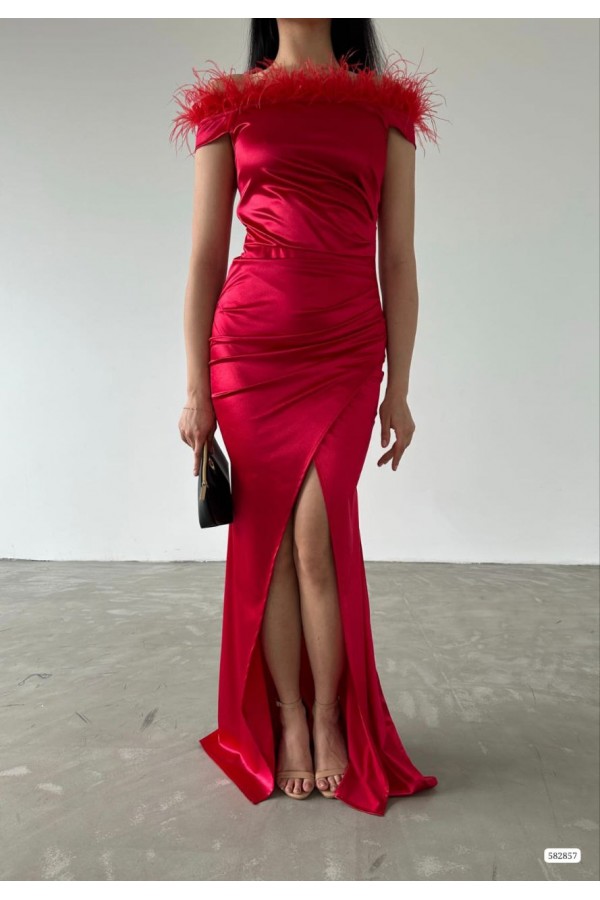 210323 красный Вечернее платье