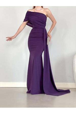 210397 фиолетовый Вечернее платье