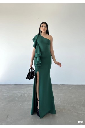 210435 Изумрудно-зеленый Вечернее платье