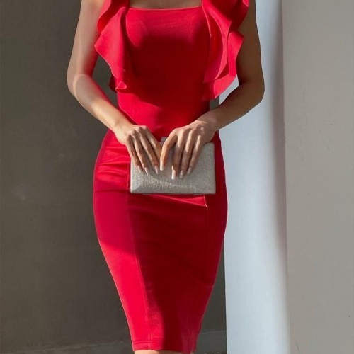 210441 TOPTAN KIRMIZI ABİYE 210441 TOPTAN KIRMIZI ABİYE toptan bayan giyim