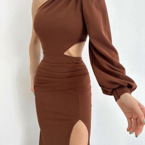 210452 TOPTAN KAHVE ABİYE toptan bayan giyim