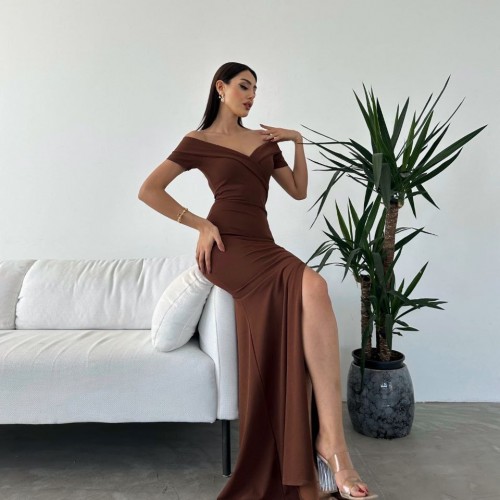 210463 TOPTAN KAHVE ABİYE 210463 TOPTAN KAHVE ABİYE toptan bayan giyim