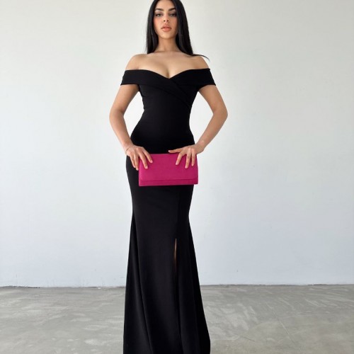 210465 TOPTAN SİYAH ABİYE toptan bayan giyim