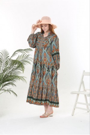 211135 patterned DRESS