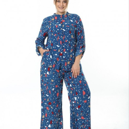 211156 TOPTAN DESENLİ PANTOLON TAKIM 211156 TOPTAN DESENLİ PANTOLON TAKIM toptan bayan giyim