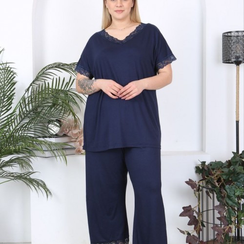 211157 TOPTAN LACİVERT PANTOLON TAKIM toptan bayan giyim