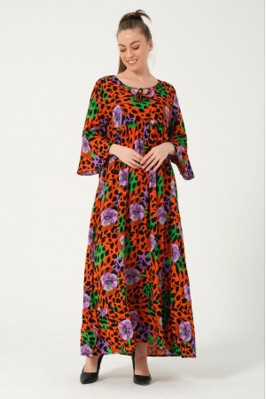 211165 patterned DRESS