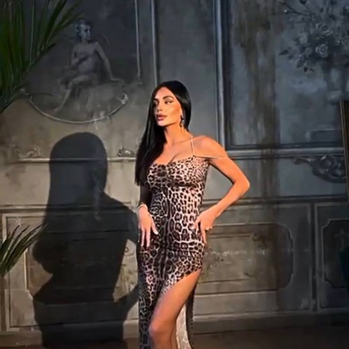 211379 TOPTAN LEOPAR ABİYE toptan bayan giyim