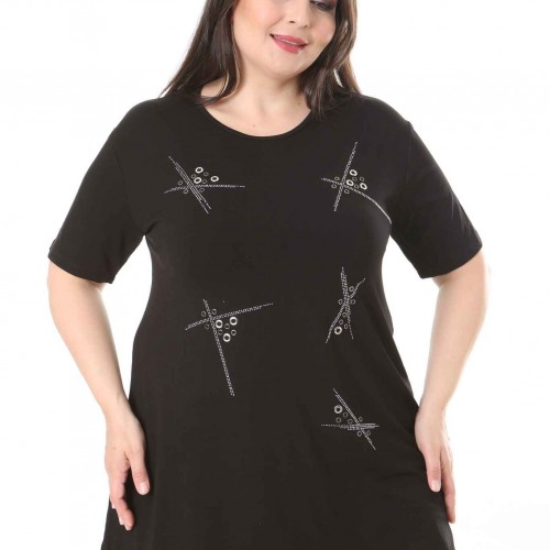 211710 TOPTAN SİYAH BLUZ toptan bayan giyim