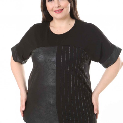 211722 TOPTAN SİYAH BLUZ toptan bayan giyim