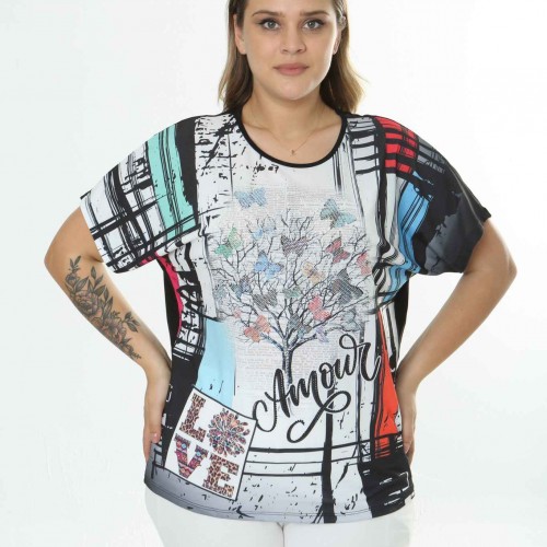 211726 TOPTAN SİYAH BLUZ toptan bayan giyim