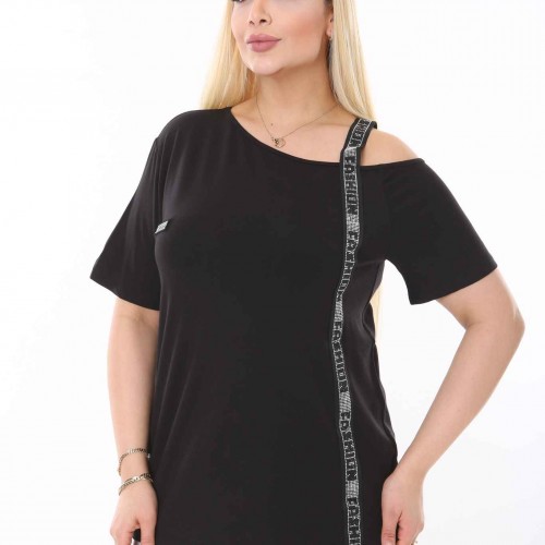 211738 TOPTAN SİYAH BLUZ toptan bayan giyim