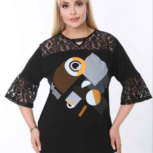 211746 TOPTAN SİYAH BLUZ toptan bayan giyim