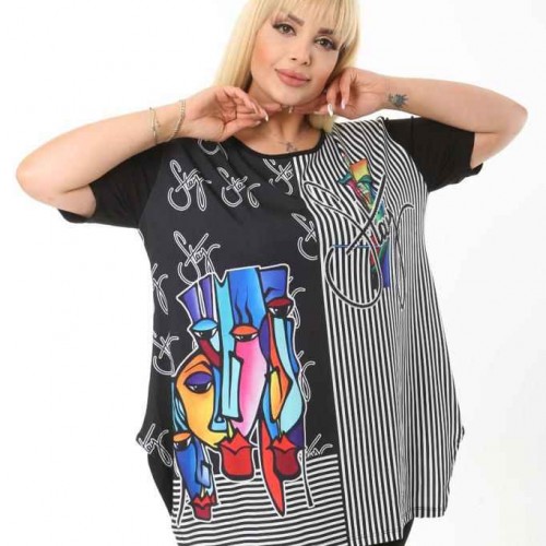 211749 TOPTAN SİYAH BLUZ toptan bayan giyim