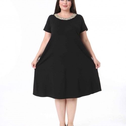 211757 TOPTAN SİYAH ELBİSE 211757 TOPTAN SİYAH ELBİSE toptan bayan giyim