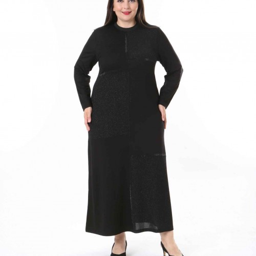 211764 TOPTAN SİYAH ELBİSE toptan bayan giyim