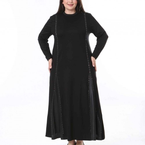 211766 TOPTAN SİYAH ELBİSE toptan bayan giyim