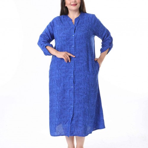 211775 TOPTAN DESENLİ ELBİSE toptan bayan giyim