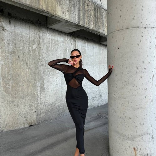 212137 TOPTAN SİYAH ABİYE toptan bayan giyim