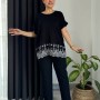 212289 TOPTAN SİYAH BLUZ toptan bayan giyim