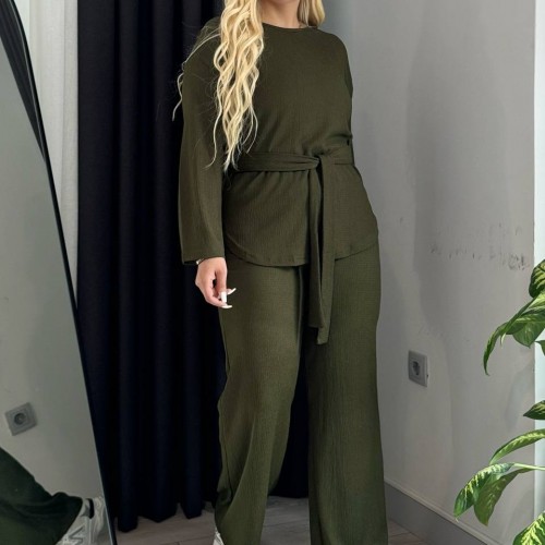 212297 TOPTAN HAKİ PANTOLON TAKIM toptan bayan giyim