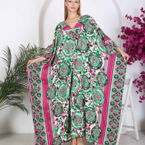 212312 TOPTAN DESENLİ ELBİSE toptan bayan giyim