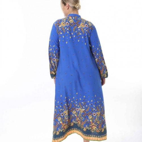 212317 TOPTAN DESENLİ ELBİSE toptan bayan giyim