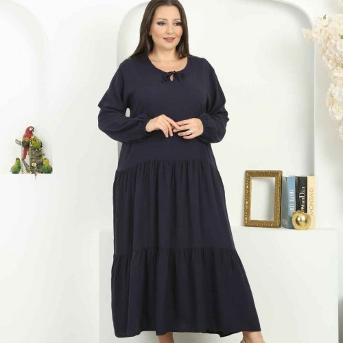 212321 TOPTAN DESENLİ ELBİSE toptan bayan giyim