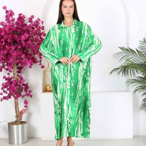 212344 TOPTAN DESENLİ ELBİSE toptan bayan giyim