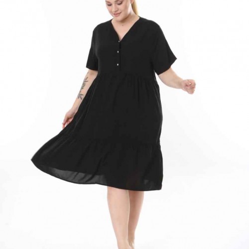 212366 TOPTAN SİYAH ELBİSE toptan bayan giyim