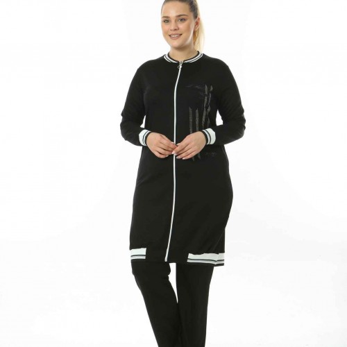 212428 TOPTAN SİYAH EŞOFMAN TAKIM toptan bayan giyim