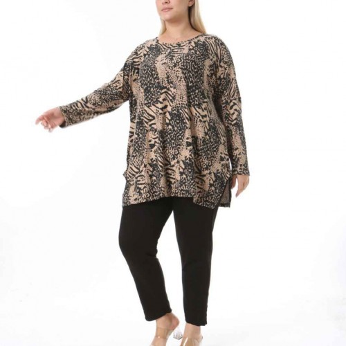 212452 TOPTAN DESENLİ BLUZ toptan bayan giyim