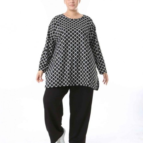 212453 TOPTAN DESENLİ BLUZ toptan bayan giyim