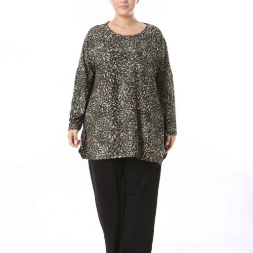 212457 TOPTAN DESENLİ BLUZ toptan bayan giyim