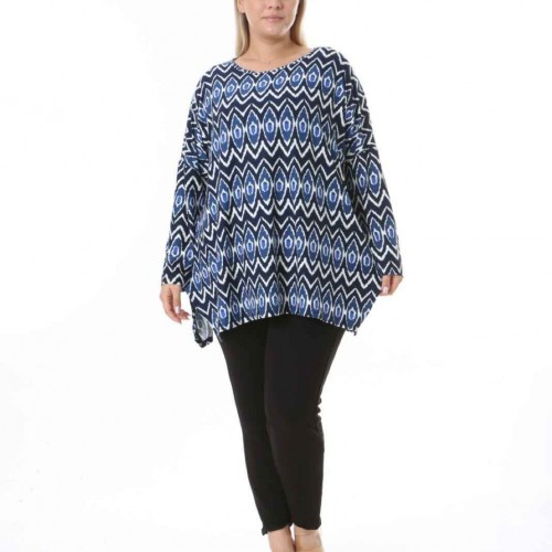 212480 TOPTAN DESENLİ BLUZ toptan bayan giyim