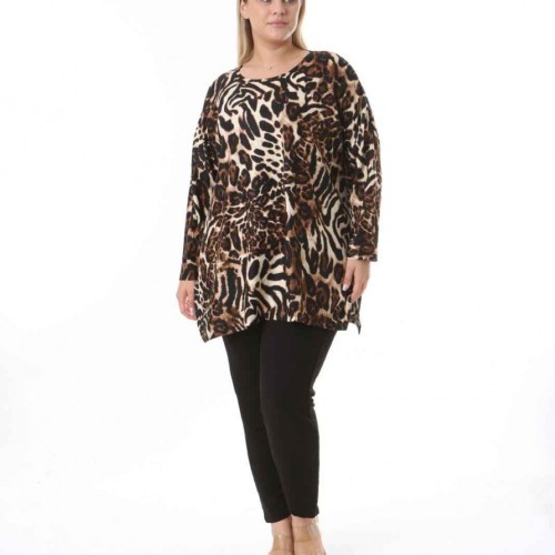 212484 TOPTAN DESENLİ BLUZ toptan bayan giyim