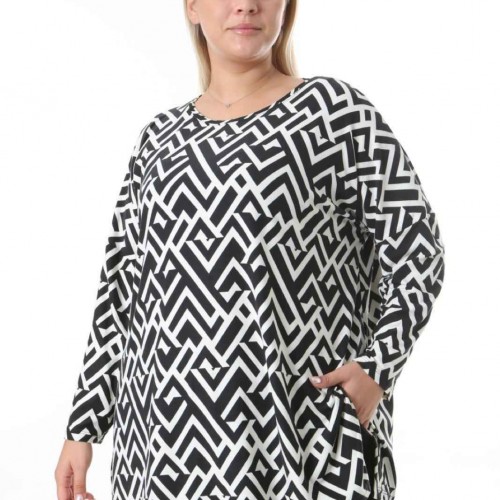 212485 TOPTAN DESENLİ BLUZ toptan bayan giyim