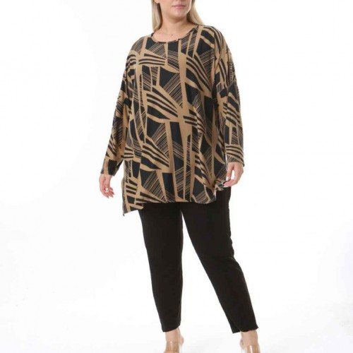 212489 TOPTAN DESENLİ BLUZ toptan bayan giyim