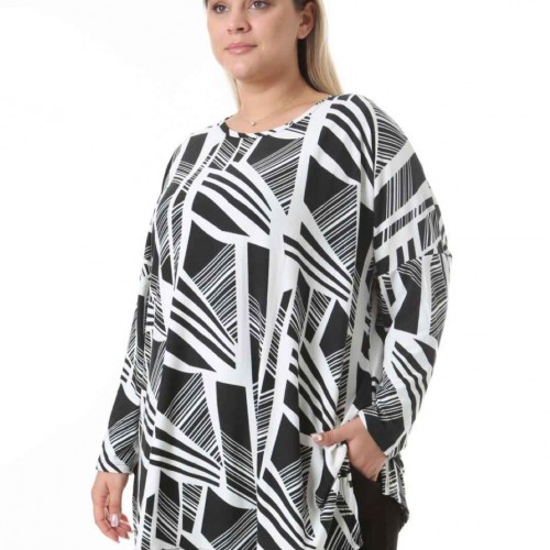 212491 TOPTAN DESENLİ BLUZ toptan bayan giyim