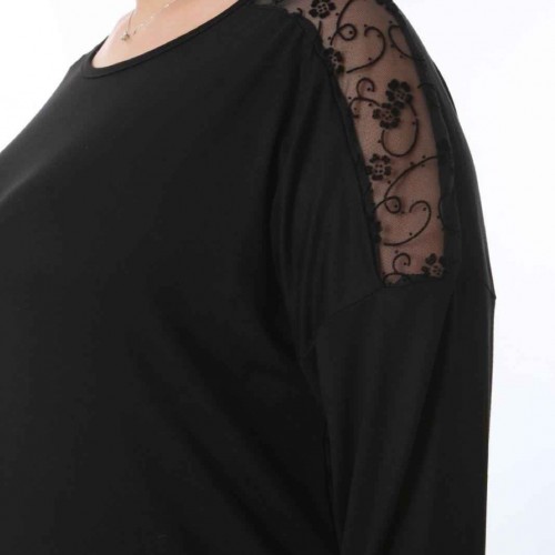 212520 TOPTAN SİYAH BLUZ toptan bayan giyim