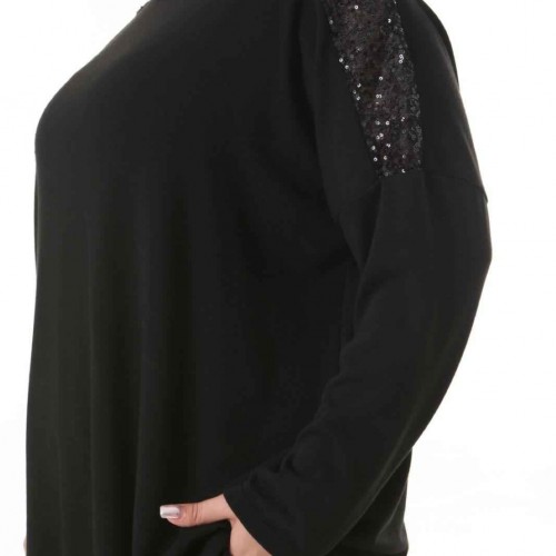 212525 TOPTAN SİYAH BLUZ toptan bayan giyim